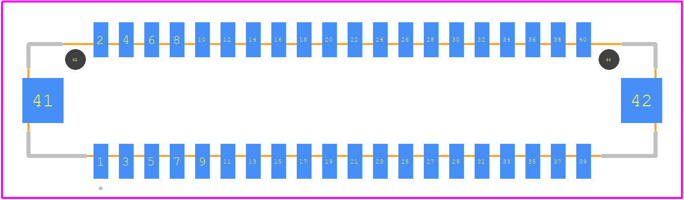 DF13E-40DP-1.25V(65) - Hirose PCB footprint - Other - Other - DF13E-40DP-1.25V(65)-1