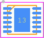 SLG7NT4082VTR - Renesas Electronics PCB footprint - Small Outline No-lead - Small Outline No-lead - 12 Lead TDFN