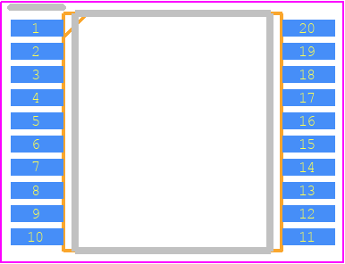 R5F1006DGSP#70 - Renesas Electronics PCB footprint - Small Outline Packages - Small Outline Packages - R5F1006DGSP#70