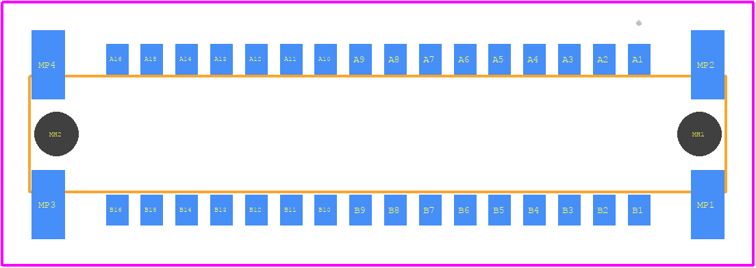 354057-E - TE Connectivity PCB footprint - Other - Other - 354057-E-2