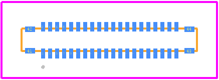 BM23PF0.8-40DP-0.35V(8 - Hirose PCB footprint - Other - Other - BM23PF0.8-40DP-0.35V(8-1