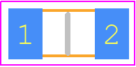 HTC-1206LF200KF - TT Electronics PCB footprint - Resistor Chip - Resistor Chip - HTC-1206LF200KF