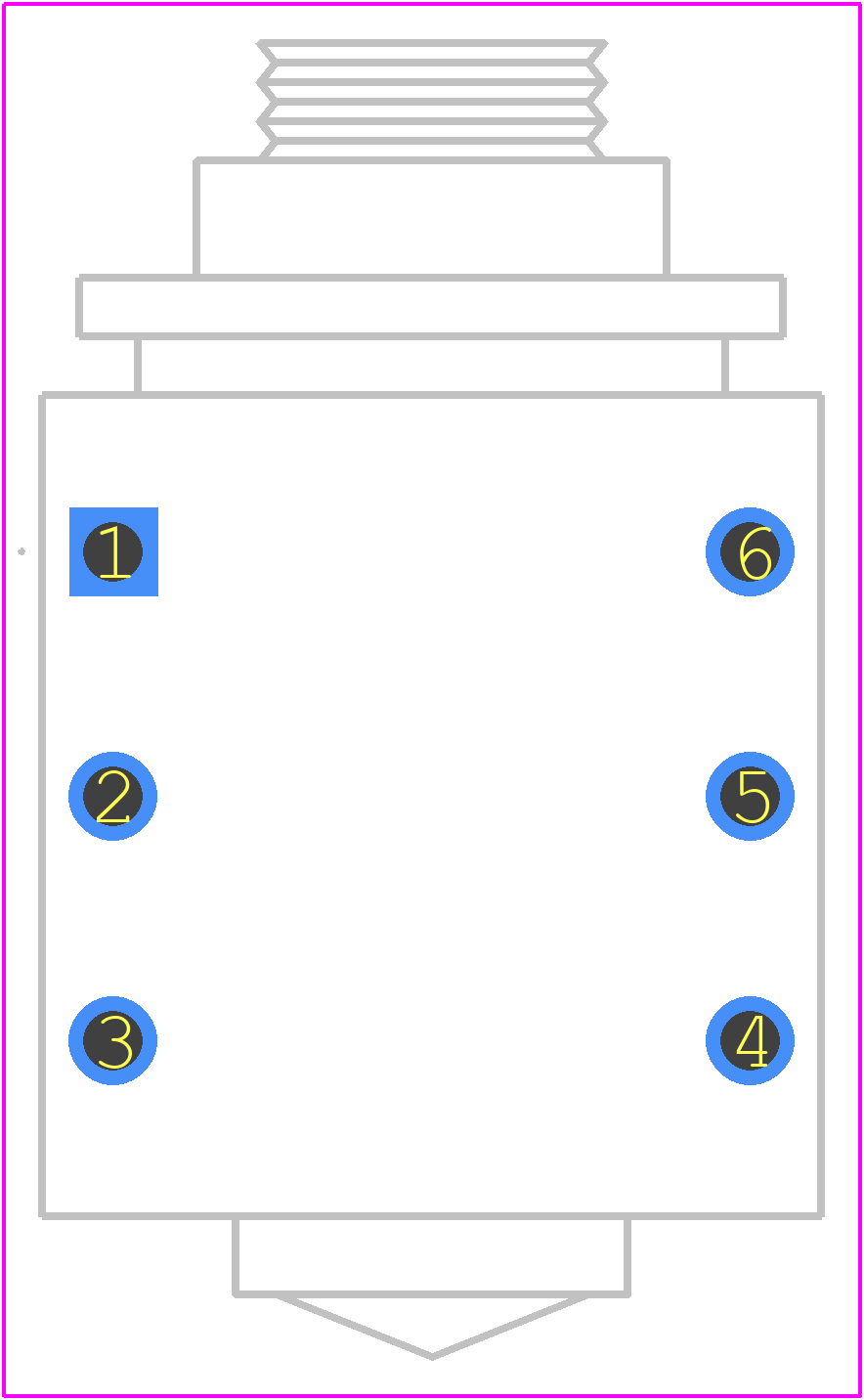 ACJS-MH - Amphenol Sine Systems PCB footprint - Other - Other - ACJS-MH-1
