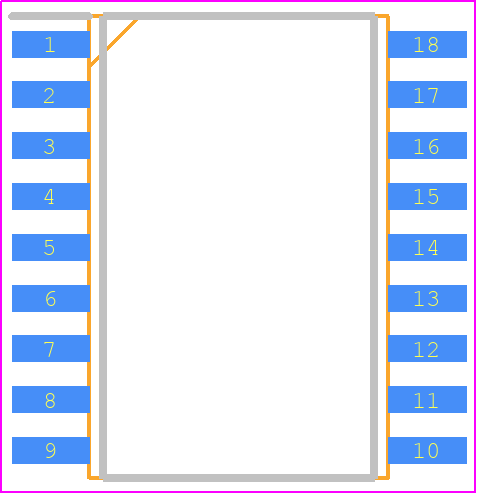 LT1180AISW - Analog Devices PCB footprint - Small Outline Packages - Small Outline Packages - SW Package-1