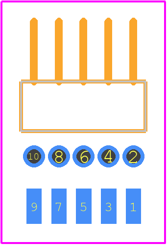 FTSH-105-01-F-MT - SAMTEC PCB footprint - Other - Other - FTSH-105-01-F-MT-3