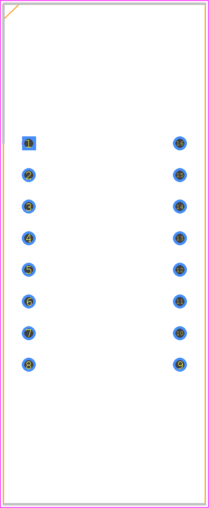 COM-21217 - SparkFun PCB footprint - Dual-In-Line Sockets - Dual-In-Line Sockets - DIP-16