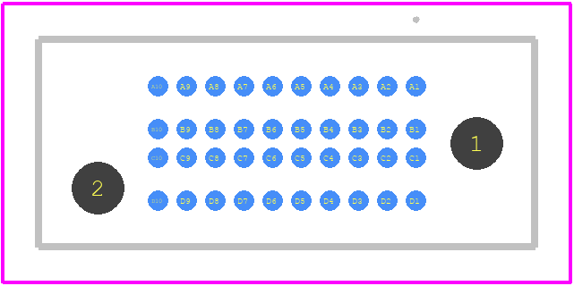 SEAM8-10-S02.0-S-04-3 - SAMTEC PCB footprint - Other - Other - SEAM8-10-S02.0-S-04-3-2