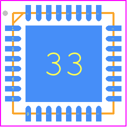 ST33K1M5A-QFN32 - STMicroelectronics PCB footprint - Quad Flat No-Lead - Quad Flat No-Lead - UFQFPN32_5x5_WF