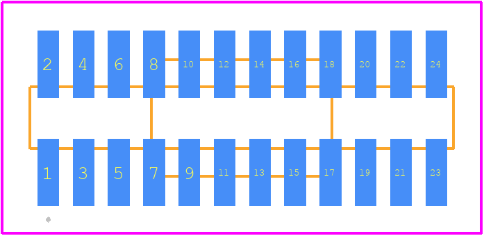 10170636-01E524ALF - Amphenol PCB footprint - Other - Other - 10170636-01E524ALF-1