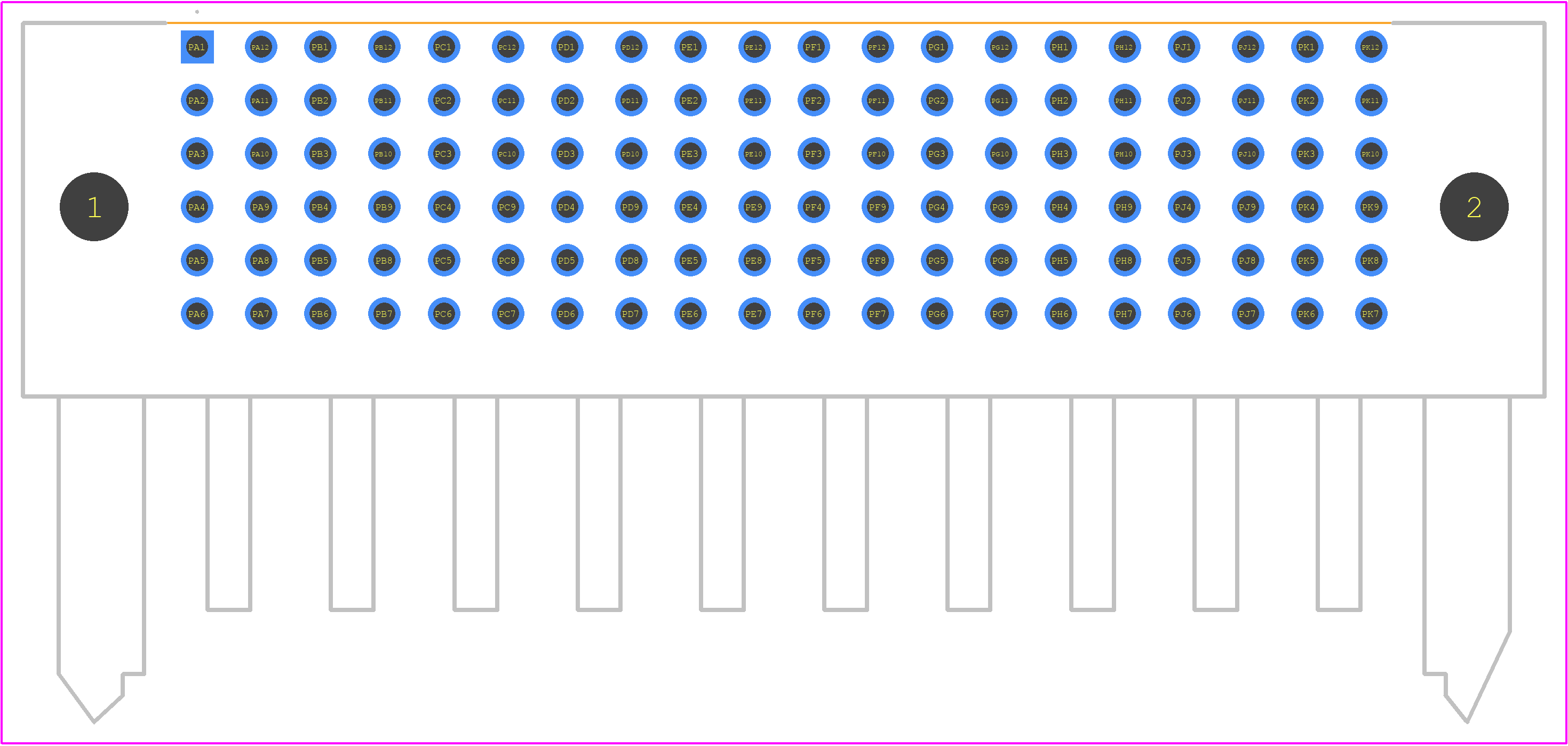 219562-0010 - Molex PCB footprint - Other - Other - 219562-0010-1