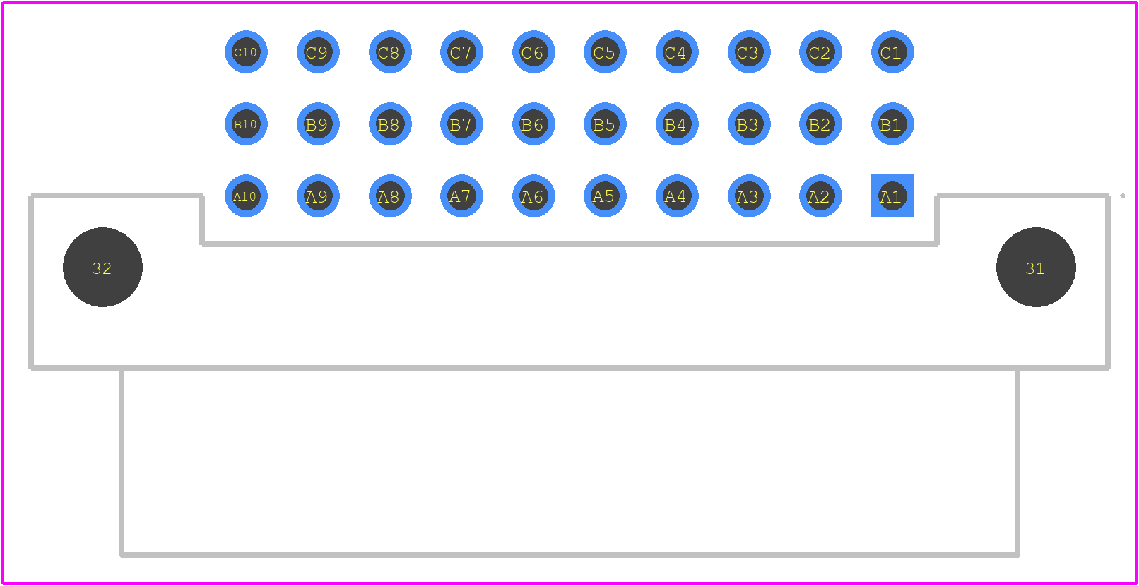 254325-E - TE Connectivity PCB footprint - Other - Other - 254325-E-1