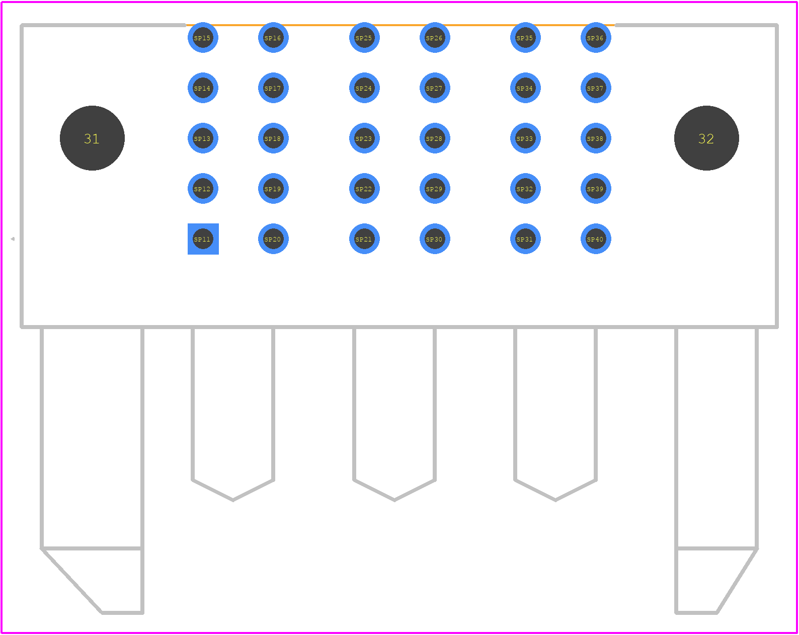 171088-8403 - Molex PCB footprint - Other - Other - 171088-8403-2