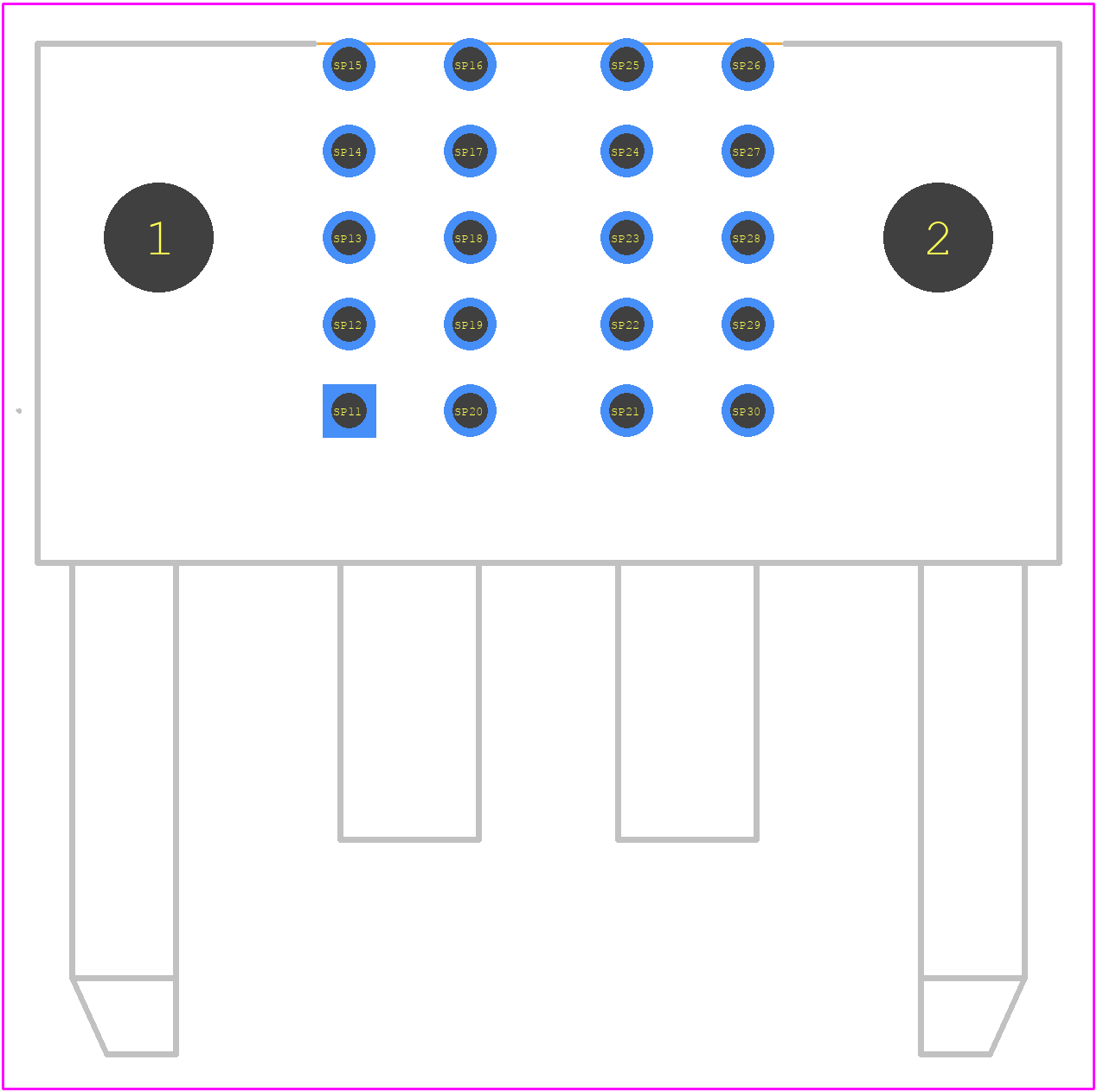 171088-8402 - Molex PCB footprint - Other - Other - 171088-8402-2