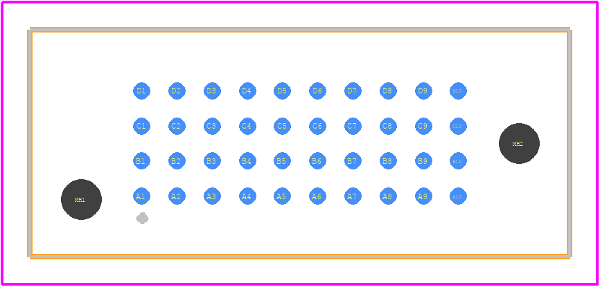 LPAM-10-01.5-L-04-2-K-TR - SAMTEC PCB footprint - Other - Other - LPAM-10-01.5-L-04-2-K-TR-2