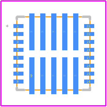 MP6615GQKT-P - Monolithic Power Systems (MPS) PCB footprint - Other - Other - MP6615GQKT-P-1