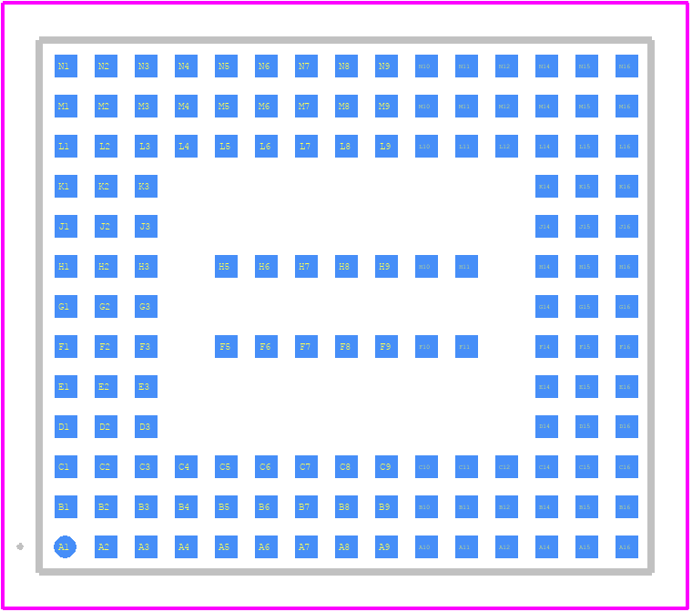 IRIS-W101-00B - u-blox PCB footprint - Other - Other - 146-SMD Module
