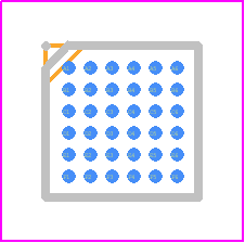 LTC2672HCB-16#TRPBF - Analog Devices PCB footprint - BGA - BGA - 32-Lead Plastic QFN 5 mm × 5 mm Body