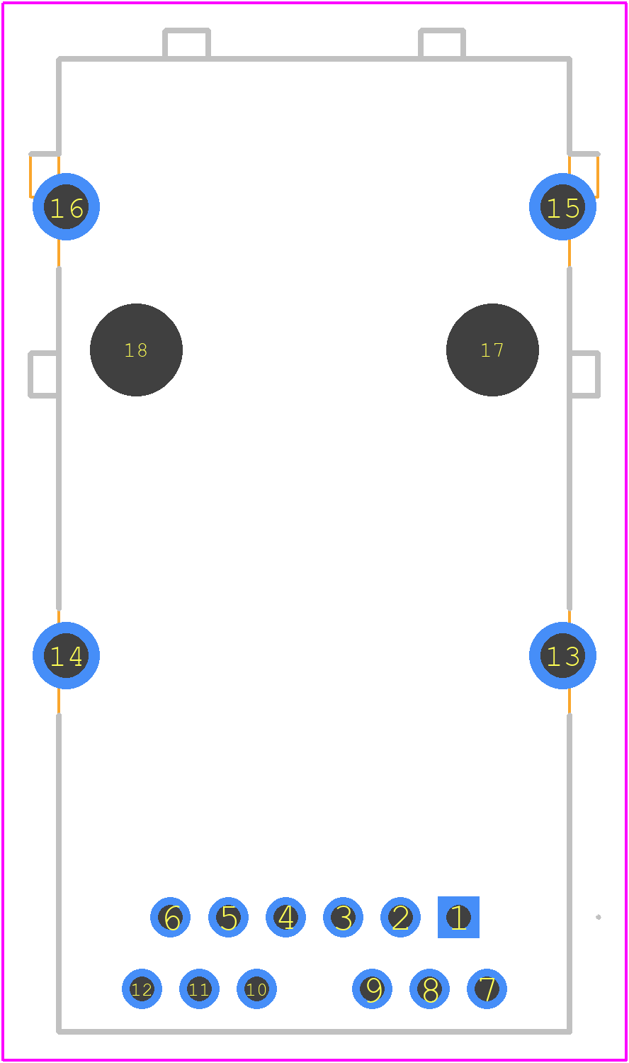 2250414-1 - TRP Connector PCB footprint - Other - Other - 2250414-1-2
