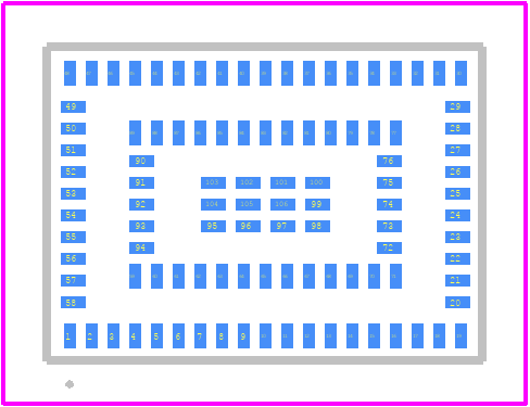 LBEE5WV2GF-001 - Murata Electronics PCB footprint - Other - Other - LBEE5WV2GF-001-4