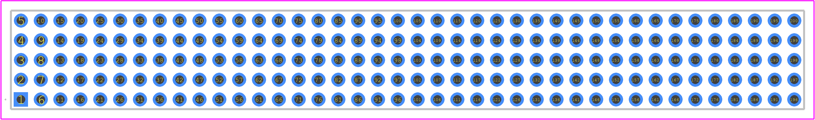 TMMH-140-04-G-5 - SAMTEC PCB footprint - Other - Other - TMMH-140-04-G-5-5