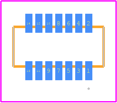 52465-1471 - Molex PCB footprint - Other - Other - 52465-1471-3