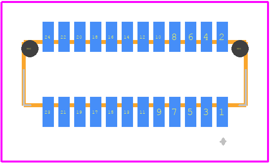 52465-2470 - Molex PCB footprint - Other - Other - 52465-2470-1
