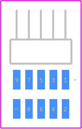 FTSH-105-01-L-DH-FR - SAMTEC PCB footprint - Other - Other - FTSH-105-01-L-DH-FR-6