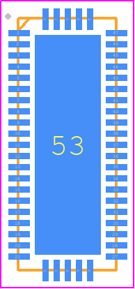 PI3WVR41310 - Diodes Incorporated PCB footprint - Quad Flat No-Lead - Quad Flat No-Lead - 52-TQFN (ZL)