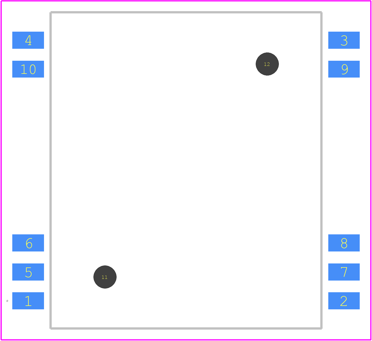 RAC03-12SK/SMT-R - RECOM Power PCB footprint - Other - Other - 20-SMD Module, 10 Leads