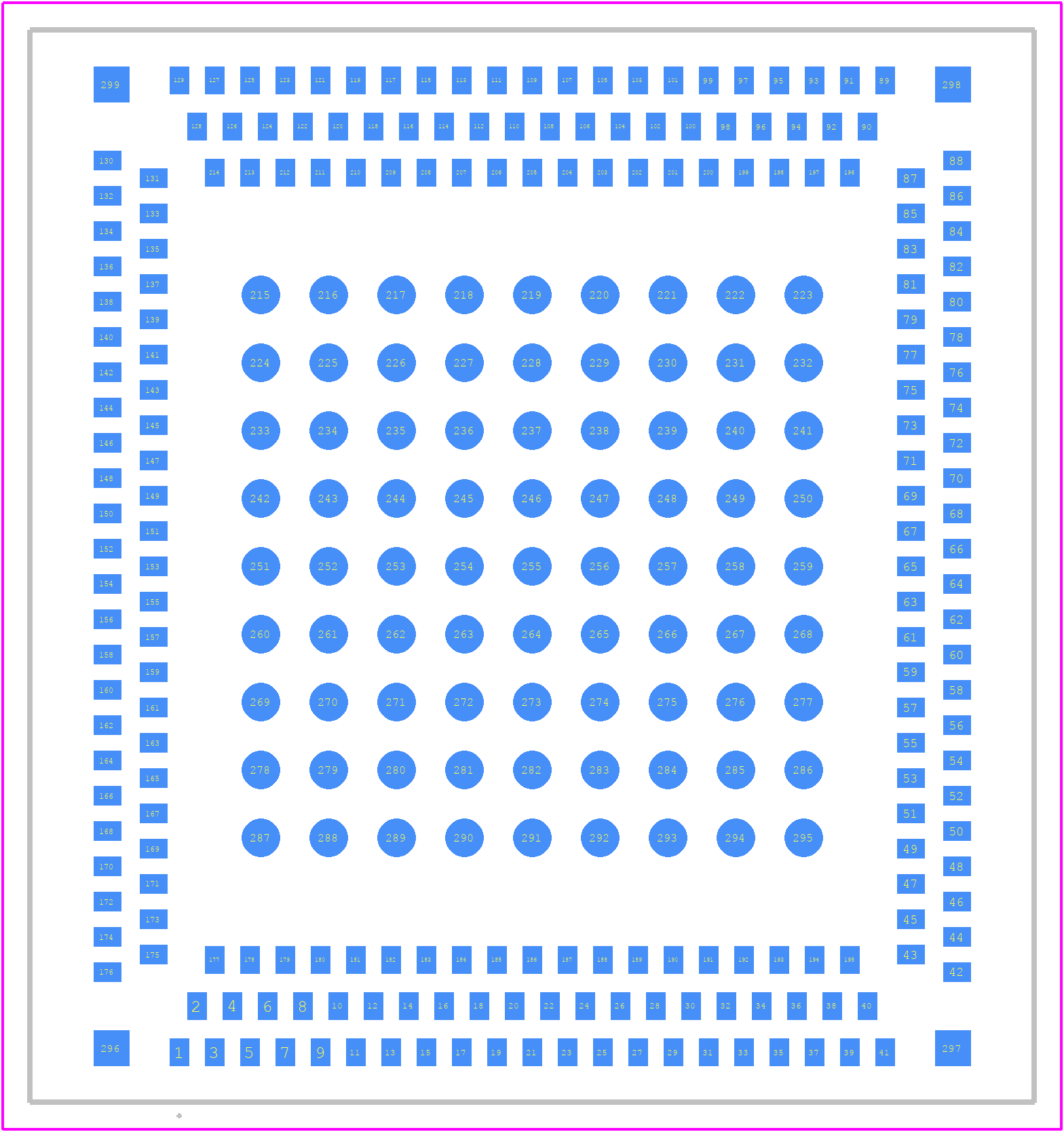 EG060KNAAA-M22-SGADA - Quectel PCB footprint - Other - Other - LGA-299