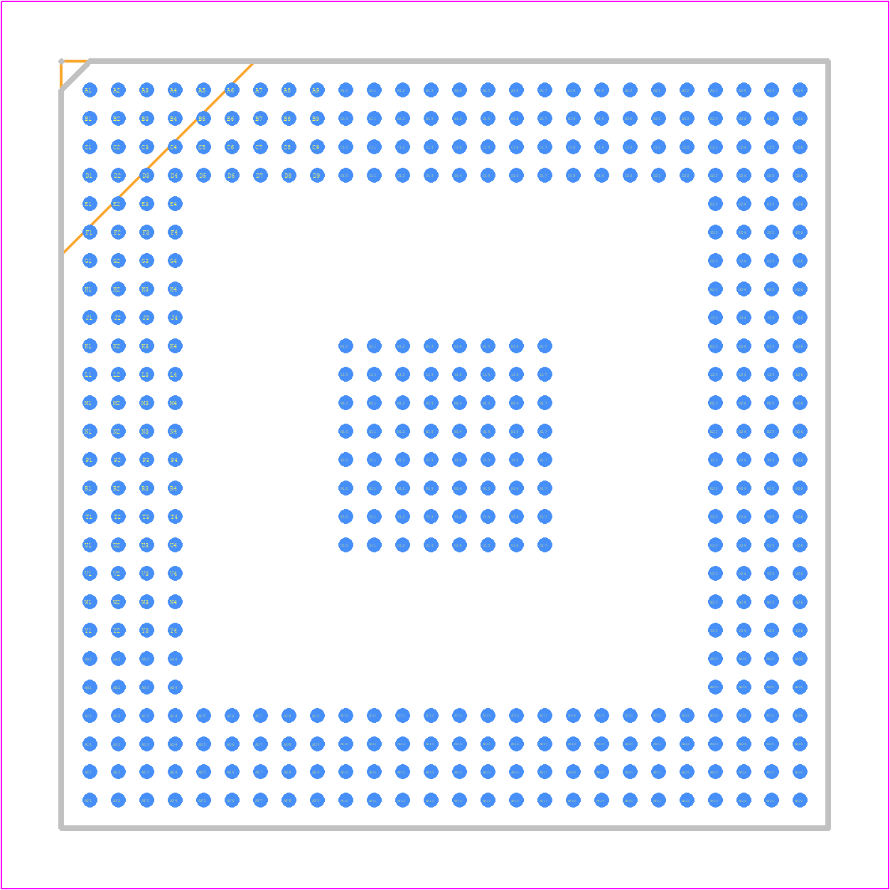 TC1796256F150EBCKDUMA1 - Infineon PCB footprint - BGA - BGA - P/PG-BGA-416-4