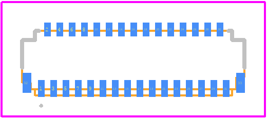 FH26W-31S-0.3SHW(60) - Hirose PCB footprint - Other - Other - FH26W-31S-0.3SHW(60)-5