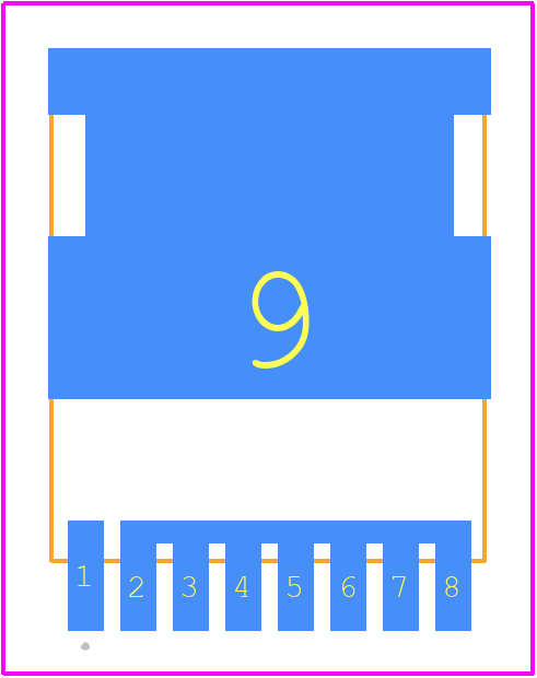 MCTL2D1N10YH-TP - MCC PCB footprint - Other - Other - TOLL-8L_23