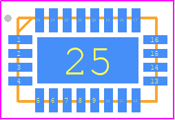 ADRF5532BCPZN-R7 - Analog Devices PCB footprint - Quad Flat No-Lead - Quad Flat No-Lead - LFCSP:LEADFRM CHIP SCALE_2024
