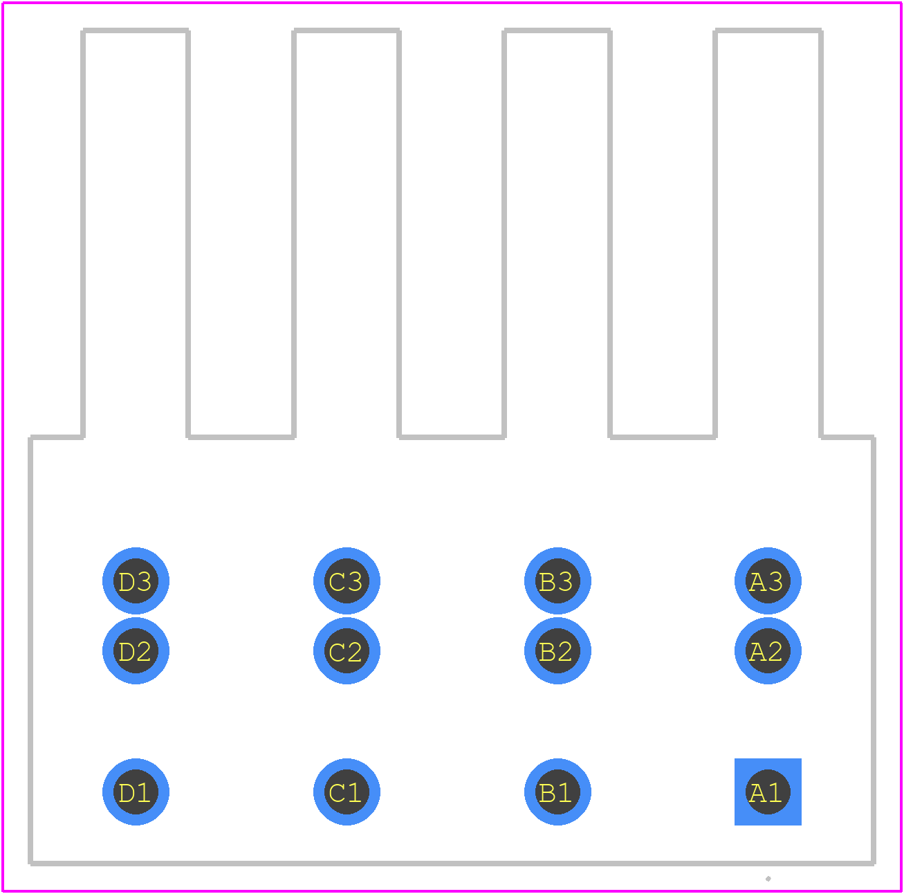 KS0401520000G - Amphenol PCB footprint - Other - Other - KS0401520000G-2