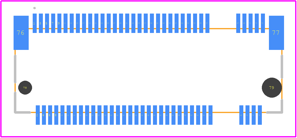 123A-40M00 - ATTEND PCB footprint - Other - Other - 123A-40M00-1