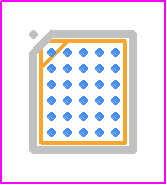 QL3P1K-6WDN30C - QuickLogic PCB footprint - BGA - BGA - 30-Ball (2.09 mm x 2.54 mm) WLCSP