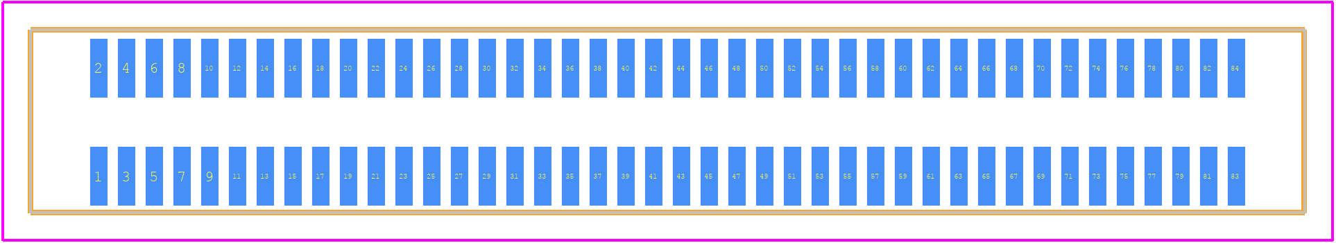 71742-0001 - Molex PCB footprint - Other - Other - 71742-0001-1