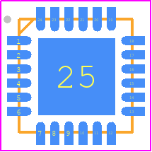 9FGV1002C001NBG2 - Renesas Electronics PCB footprint - Quad Flat No-Lead - Quad Flat No-Lead - 24-VFQFPN 4.0 x 4.0 x 0.75 mm Body, 0.50 mm Pitch
