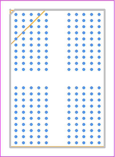 D1611PM3BDGUI-U - Kingston Technology PCB footprint - BGA - BGA - 200 ball FBGA (10 x 14.5 x 0.8 mm max)*