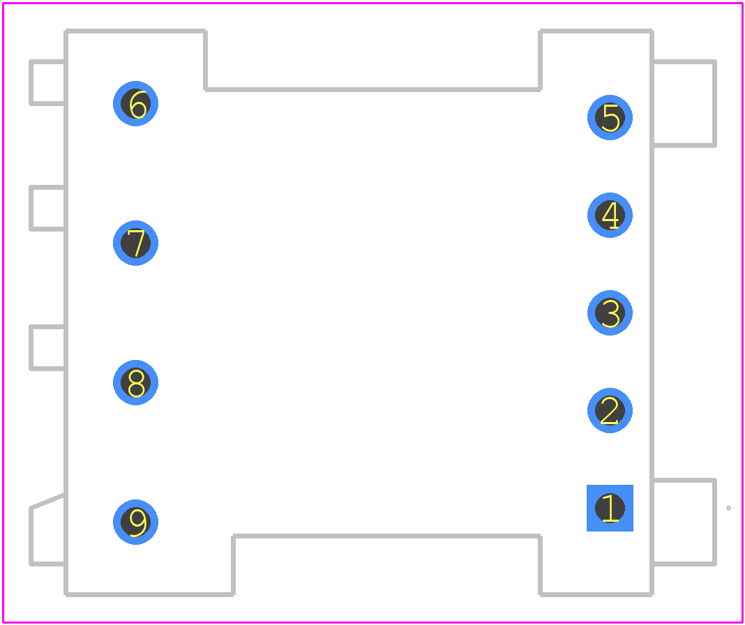 SUOT-EE16H-12 - Bel PCB footprint - Other - Other - 24.5mm x 20.2mm x 16.5mm