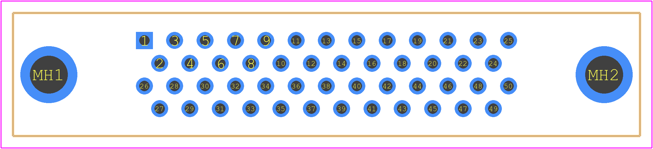 5749085-5 - TE Connectivity PCB footprint - Other - Other - 5749085-5-4