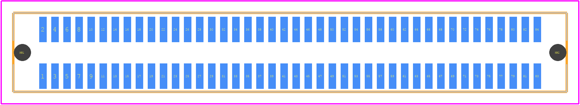 0717420003 - Molex PCB footprint - Other - Other - 0717420003-2