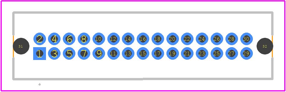 TFC-115-01-L-D-A - SAMTEC PCB footprint - Other - Other - TFC-115-01-L-D-A-3