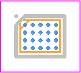 ADL5309ACBZ-R7 - Analog Devices PCB footprint - BGA - BGA - CHIPS W/SOLDER BUMPS/WLCSP-1