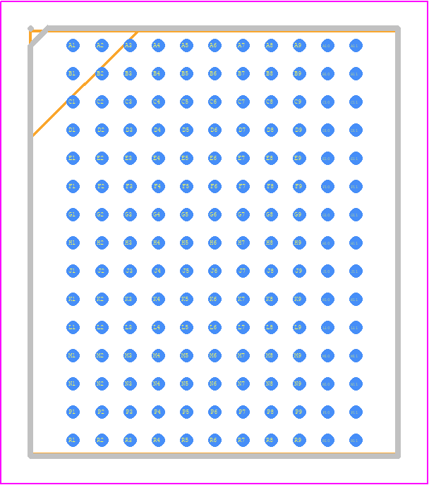 CY7C1313KV18-250BZXI - Infineon PCB footprint - BGA - BGA - CY7C1313KV18-250BZXI