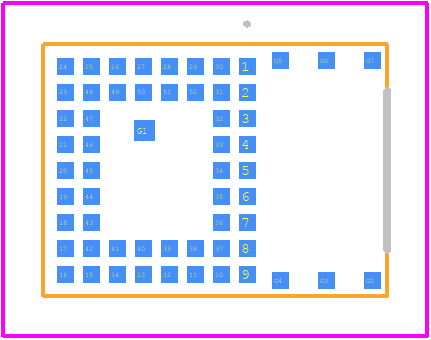 453-00059C - EZURIO PCB footprint - Other - Other - 59-SMD