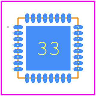PIC32MK0128MCA032-I/RTB - Microchip PCB footprint - Other - Other - PIC32MK0128MCA032-I/RTB-2