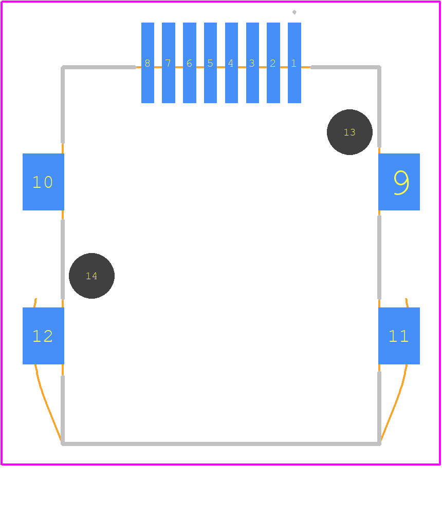 RJE3B1881102N - Amphenol PCB footprint - Other - Other - RJE3B1881102N-1
