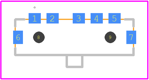 EG1312AR - E-Switch PCB footprint - Other - Other - 9.9 x 4 x 1.45mm